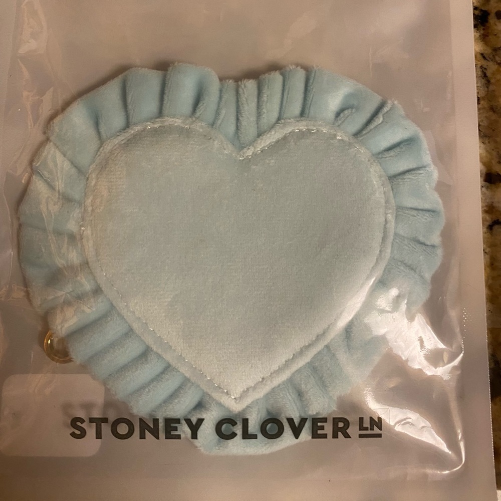 Stoney Clover Lane Velvet Heart Keychain Seeing Stars Collection
